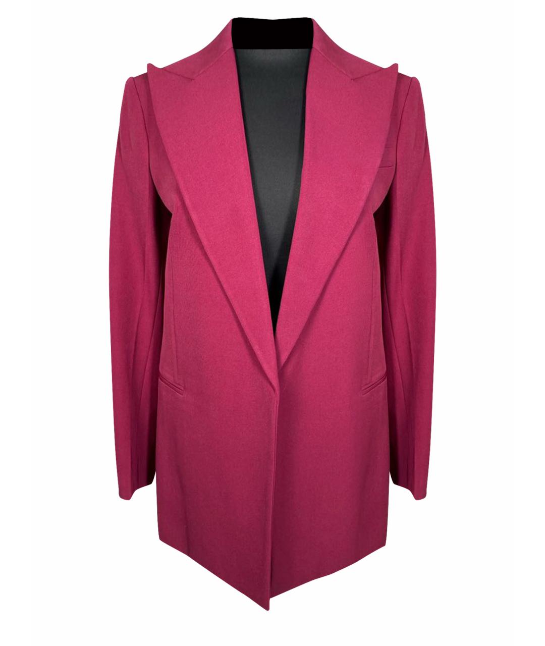 CELINE PRE-OWNED Бордовый шерстяной жакет/пиджак, фото 1