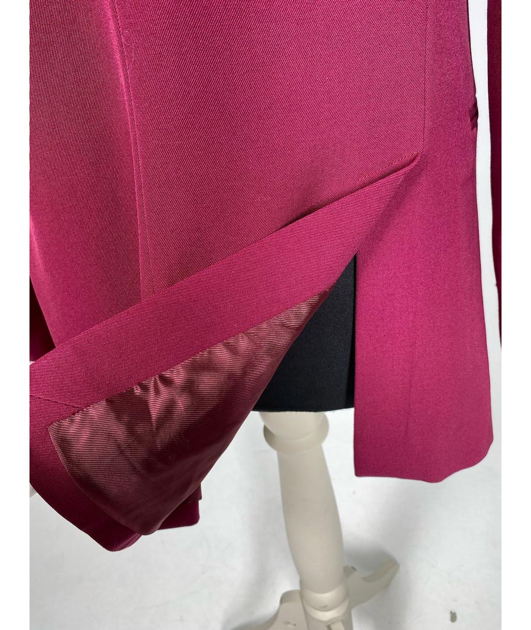 CELINE PRE-OWNED Бордовый шерстяной жакет/пиджак, фото 3