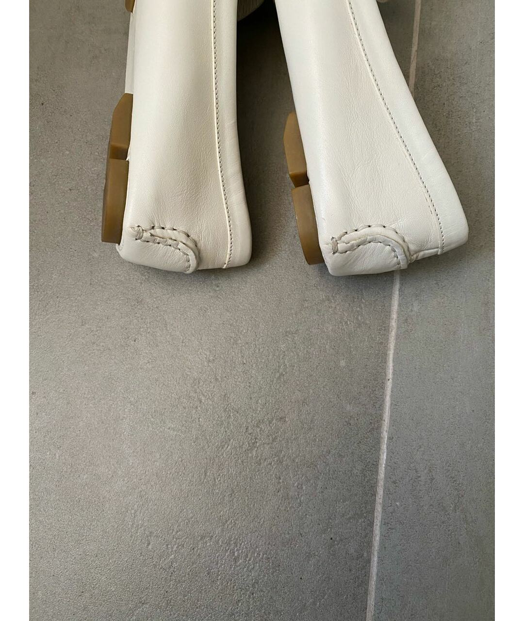 CHRISTIAN DIOR PRE-OWNED Белые кожаные мокасины, фото 3
