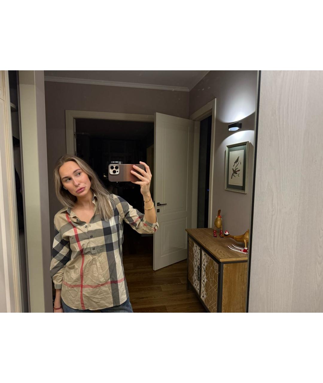 BURBERRY Мульти хлопковая рубашка, фото 6