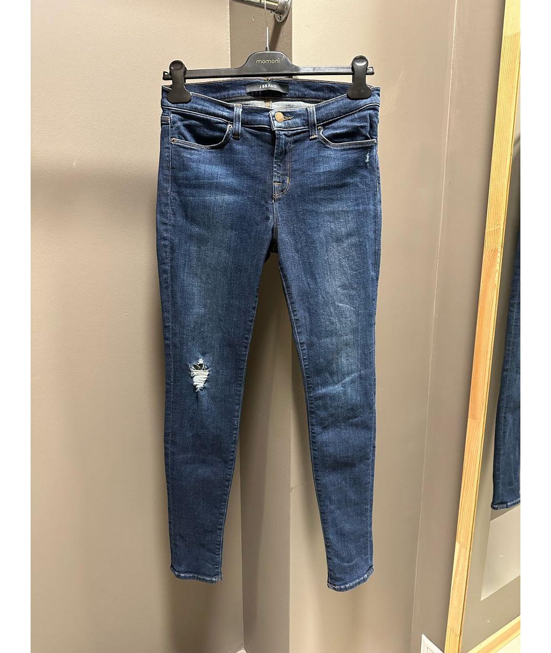 JBRAND Синие хлопко-эластановые джинсы слим, фото 6