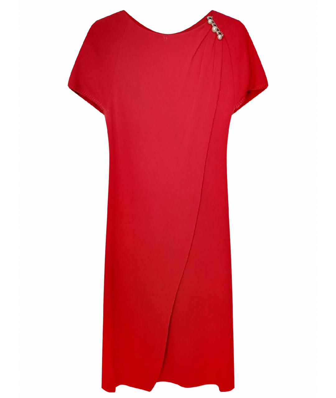 LOUIS VUITTON PRE-OWNED Красное вискозное коктейльное платье, фото 1