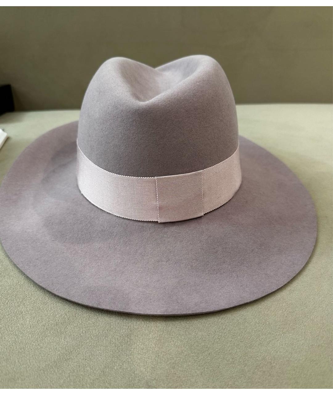 MAISON MICHEL Розовая шерстяная шляпа, фото 2