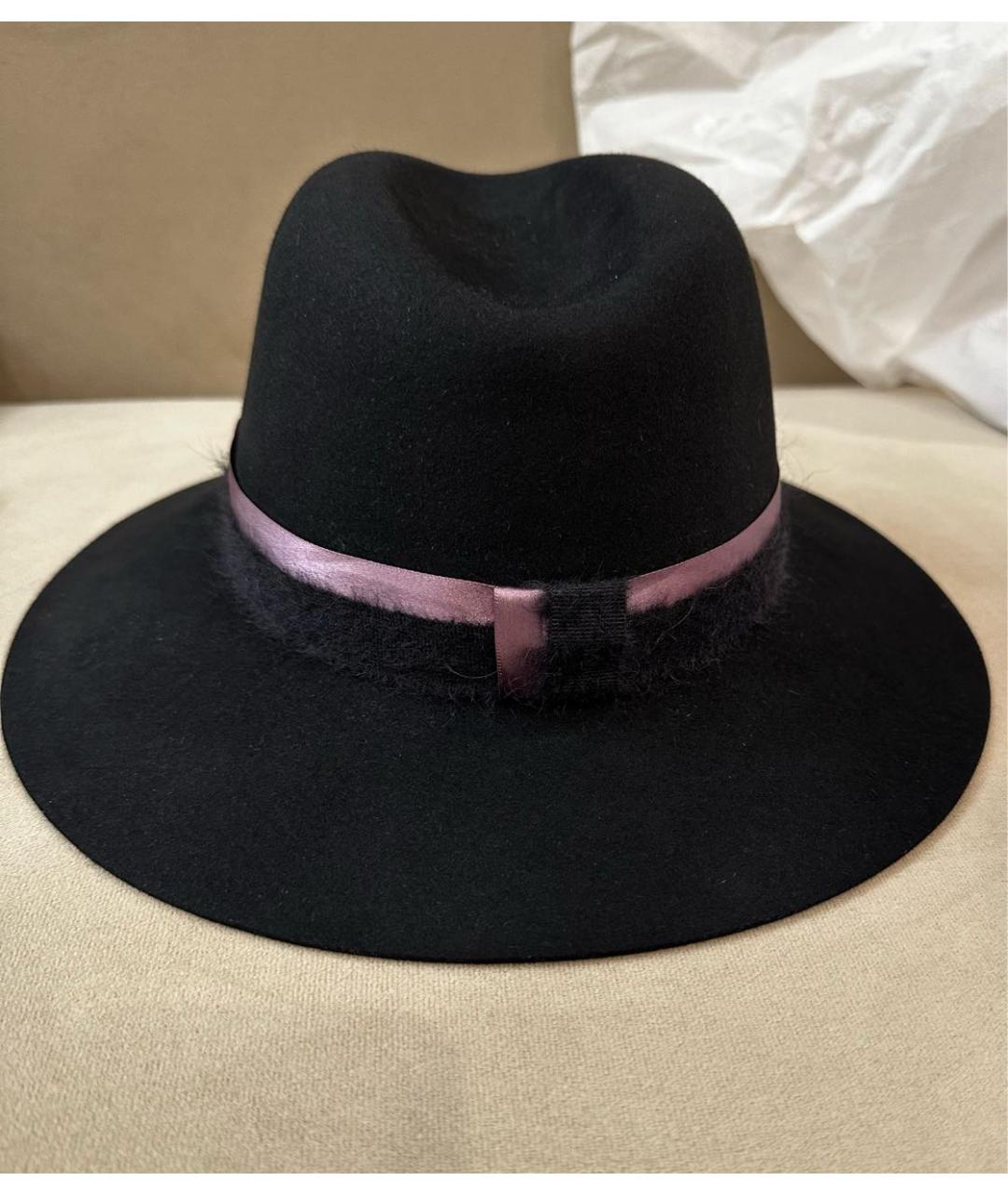 MAISON MICHEL Черная шляпа, фото 3