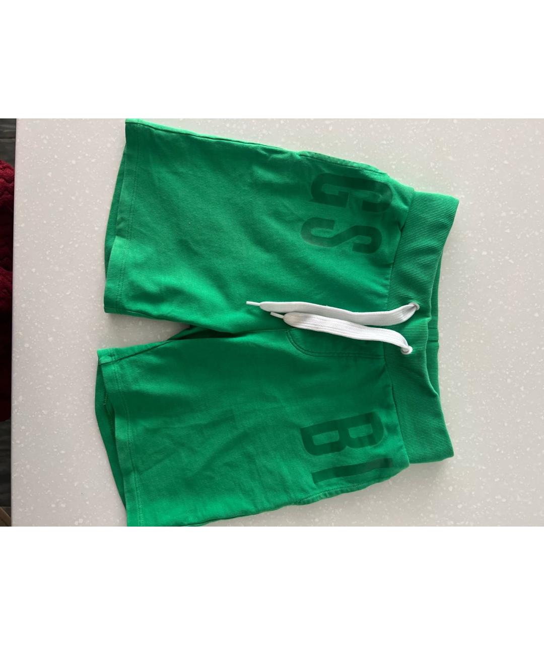 BIKKEMBERGS Зеленые хлопковые брюки и шорты, фото 9