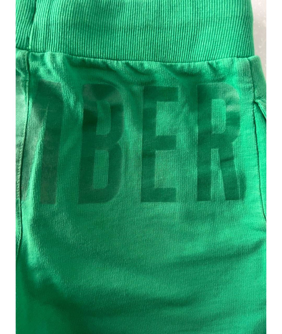 BIKKEMBERGS Зеленые хлопковые брюки и шорты, фото 5