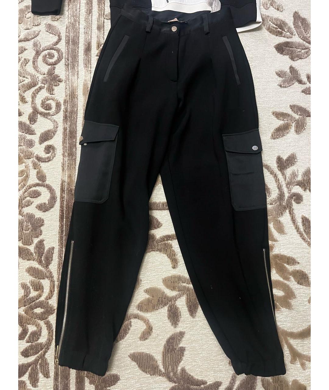 TWIN-SET Черный хлопковый костюм с брюками, фото 3