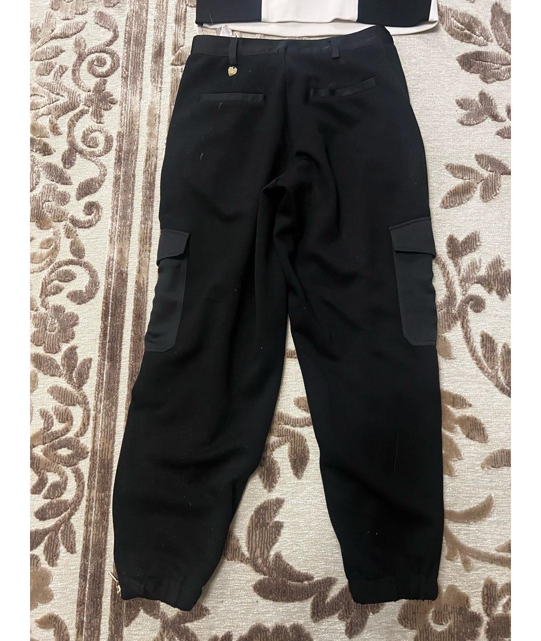 TWIN-SET Черный хлопковый костюм с брюками, фото 5