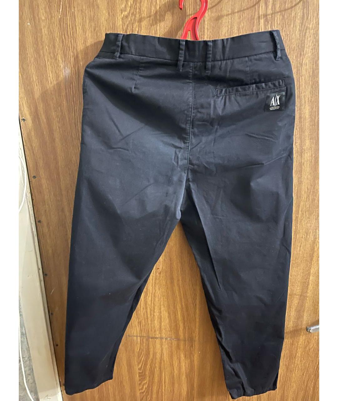 ARMANI EXCHANGE Черные хлопковые брюки чинос, фото 4