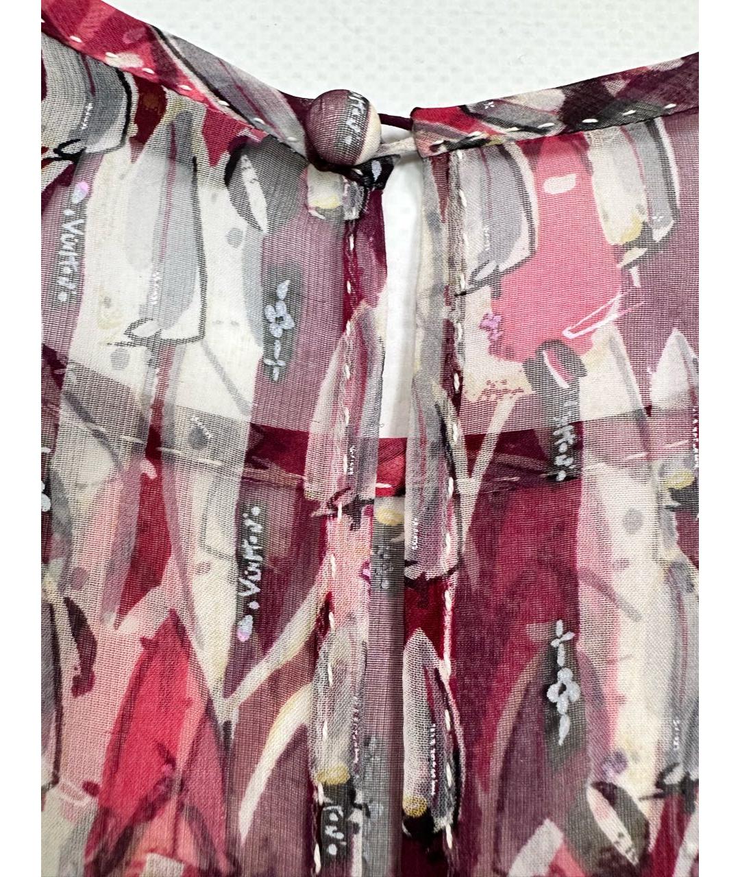 LOUIS VUITTON Мульти шелковая блузы, фото 7