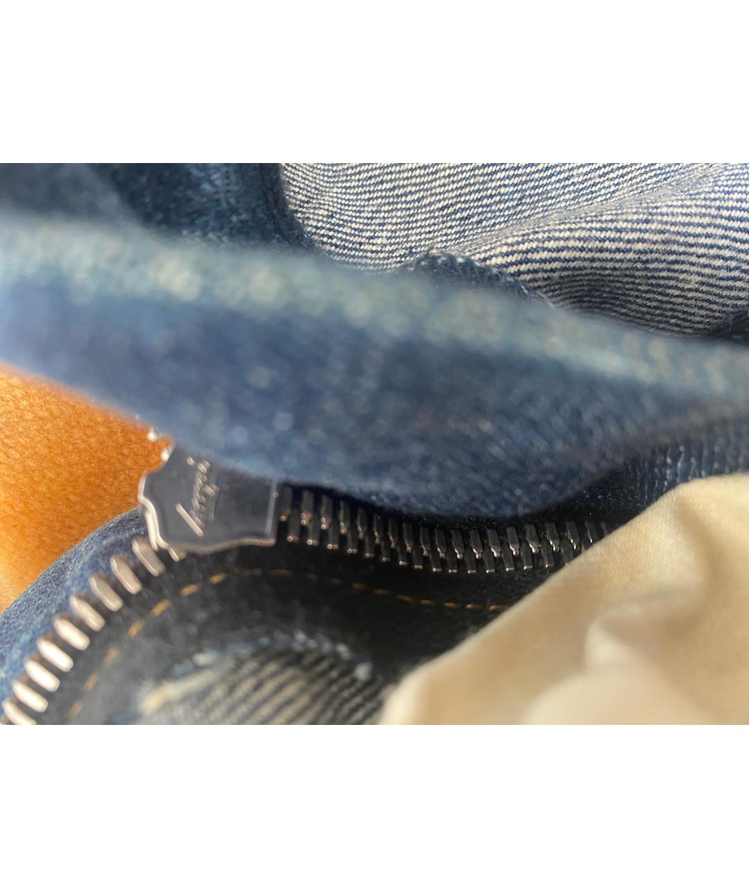 BALMAIN Голубые хлопковые прямые джинсы, фото 6