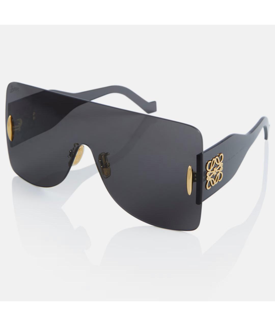 LOEWE Черные пластиковые солнцезащитные очки, фото 2