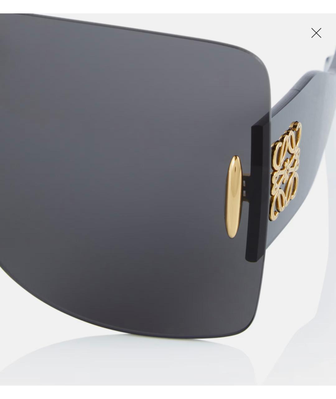 LOEWE Черные пластиковые солнцезащитные очки, фото 3