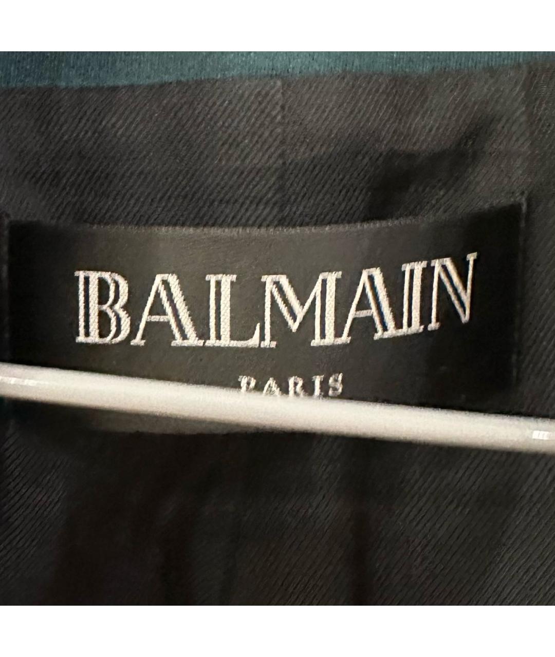 BALMAIN Зеленый шерстяной жакет/пиджак, фото 3