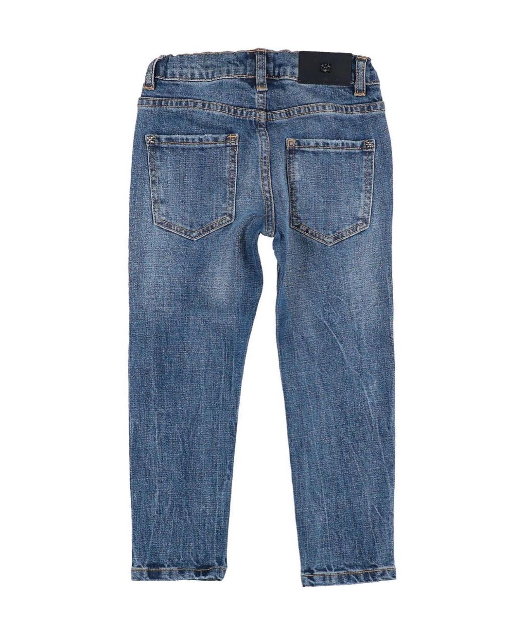 JOHN RICHMOND Синие хлопковые джинсы, фото 2