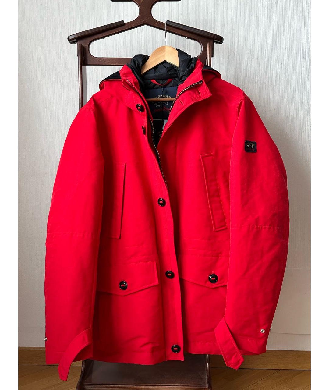 PAUL & SHARK Красная полиэстеровая куртка, фото 7