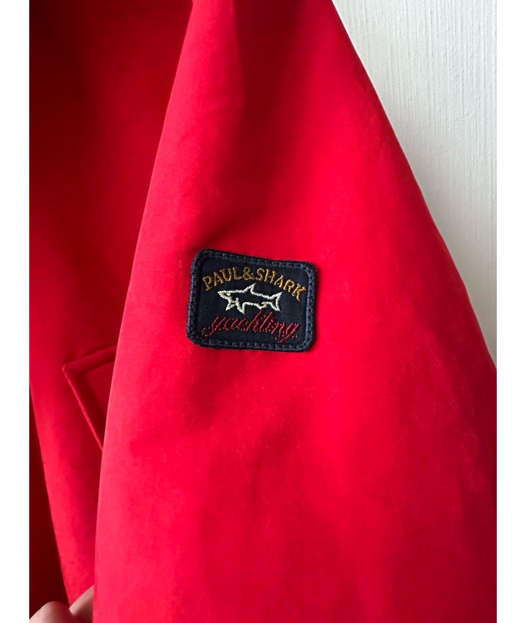 PAUL & SHARK Красная полиэстеровая куртка, фото 4