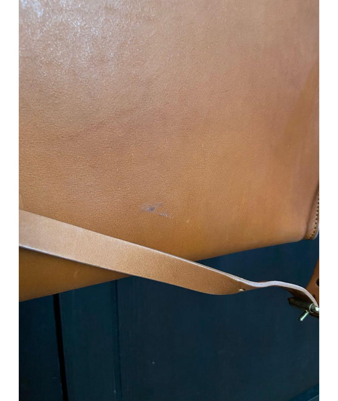SOPHIE HULME Коричневая кожаная сумка с короткими ручками, фото 8