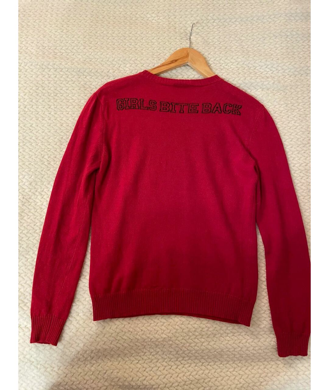 RED VALENTINO Бордовый шерстяной джемпер / свитер, фото 2