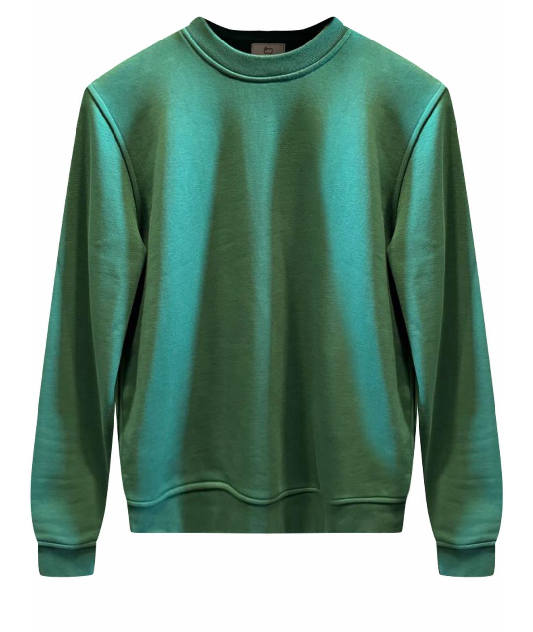 WOOLRICH Зеленый хлопковый джемпер / свитер, фото 1