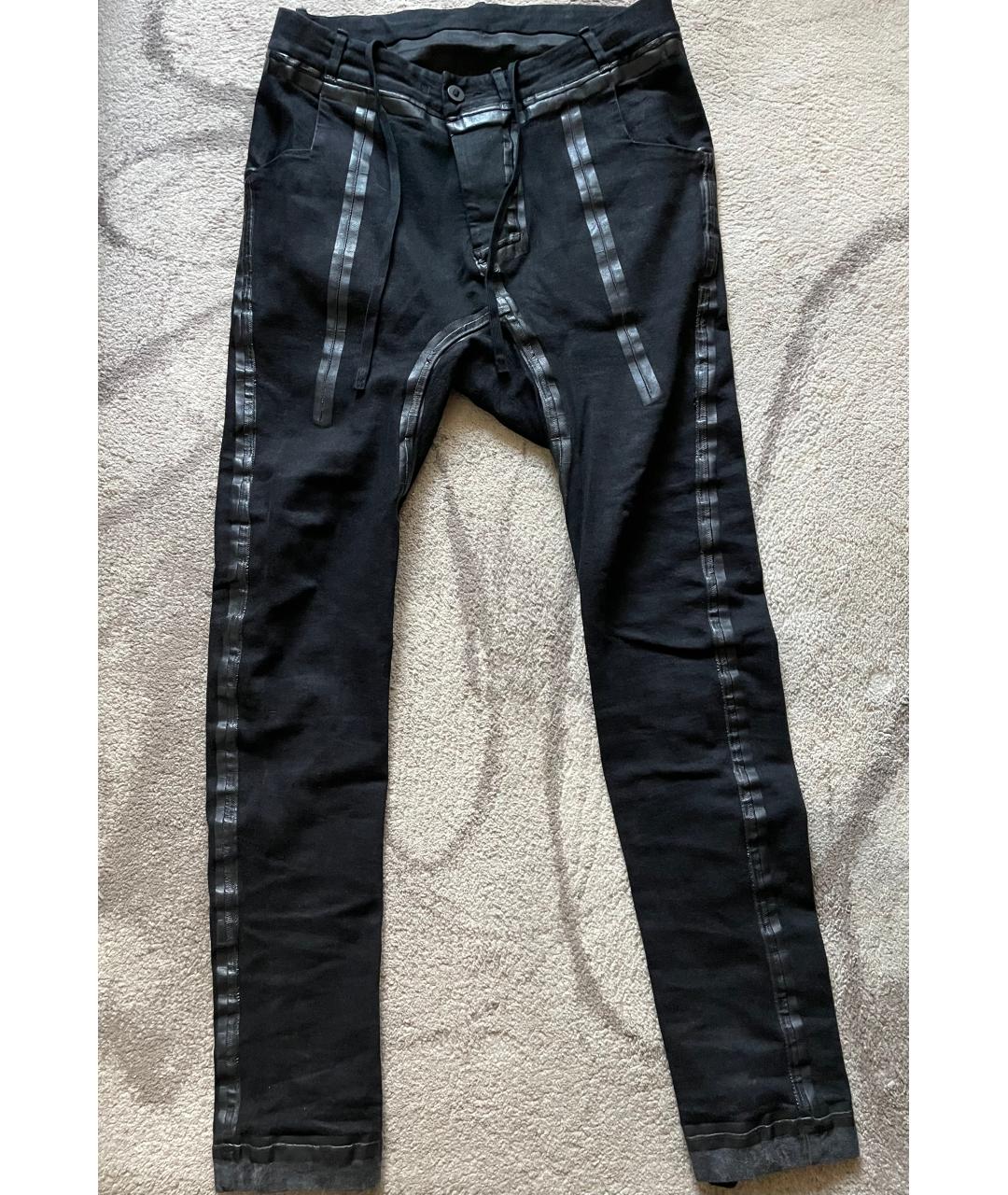 BORIS BIDJAN Черные хлопко-эластановые джинсы скинни, фото 6