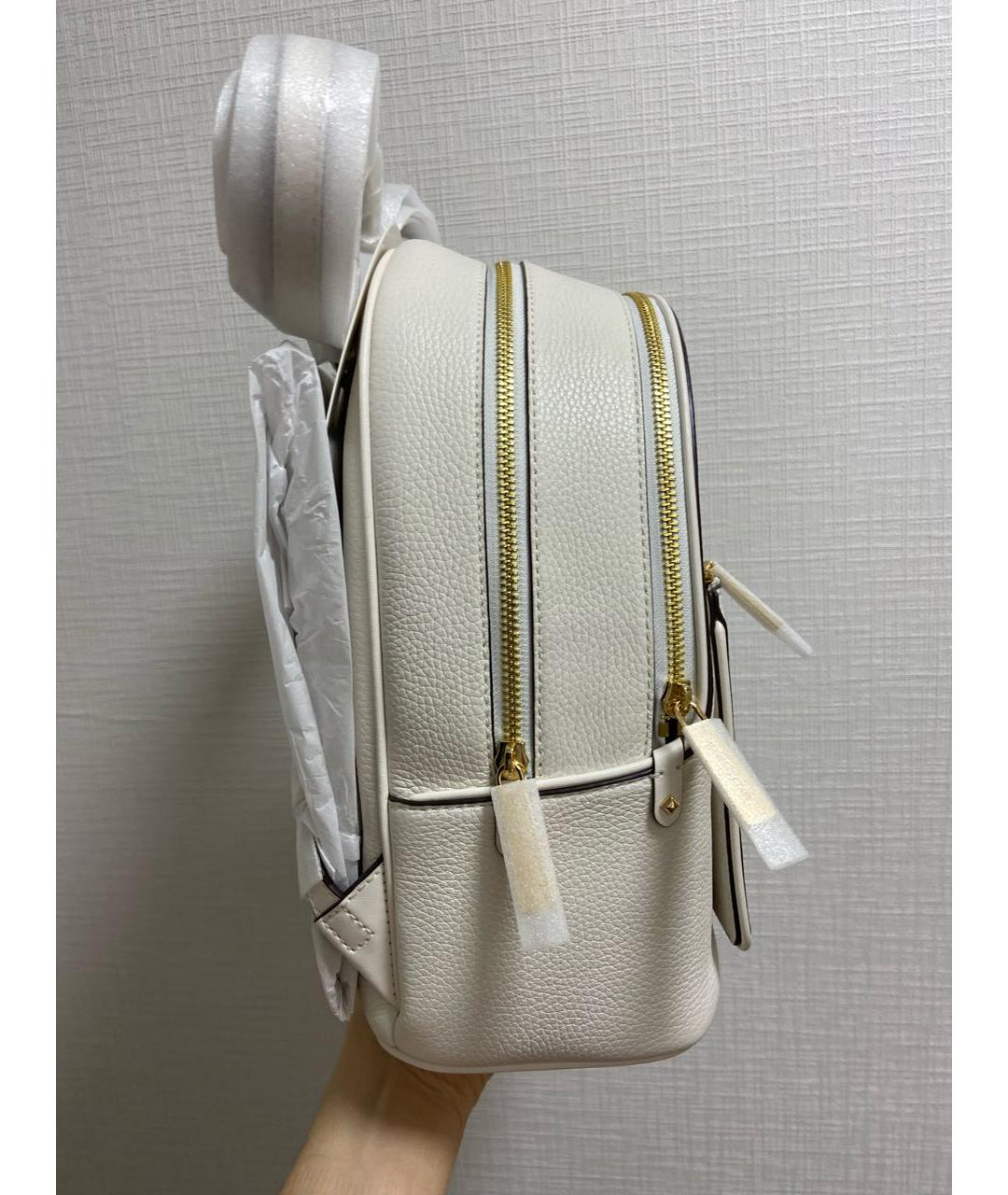 MICHAEL KORS Белый кожаный рюкзак, фото 3