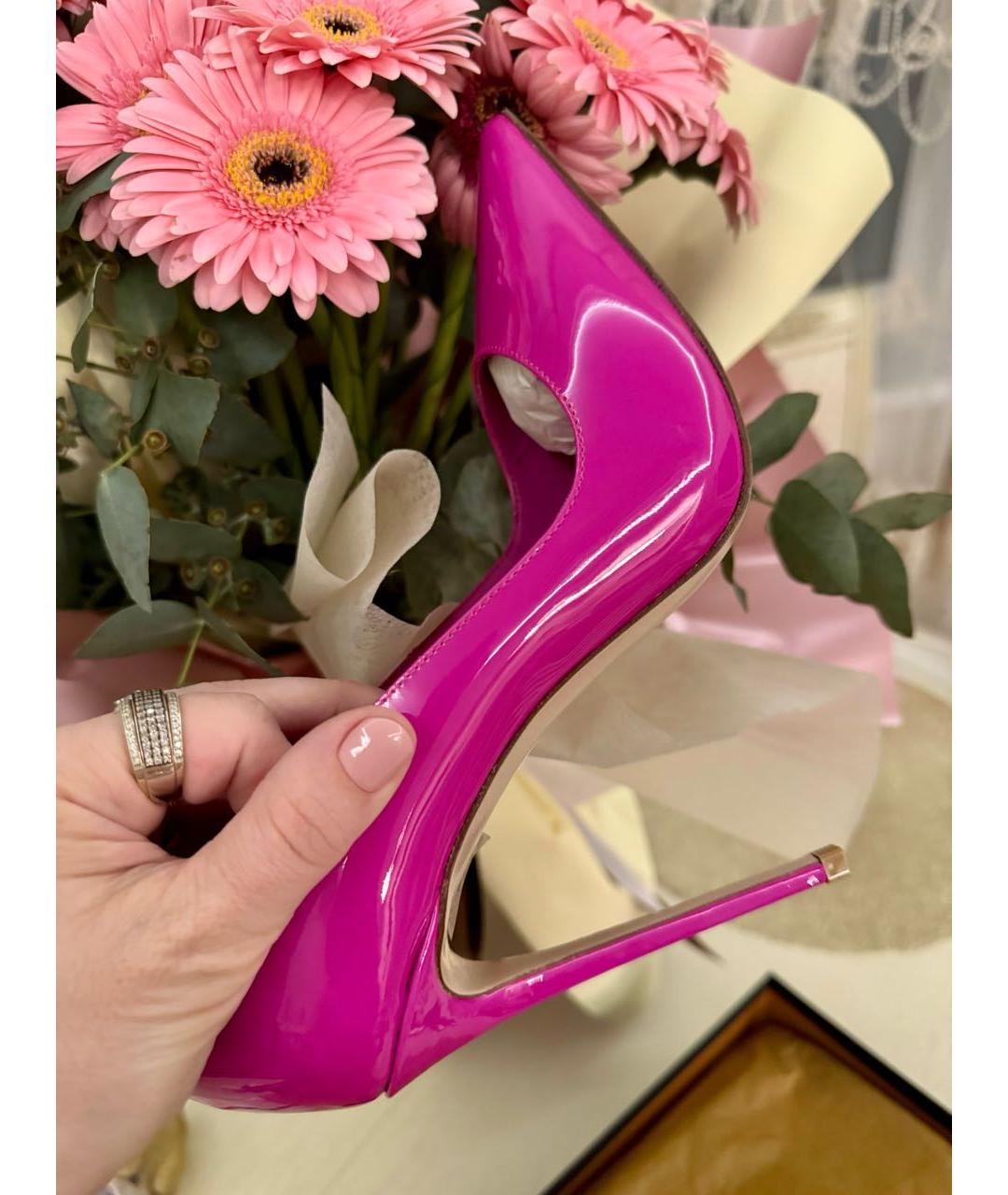 LE SILLA Розовые туфли из лакированной кожи, фото 6