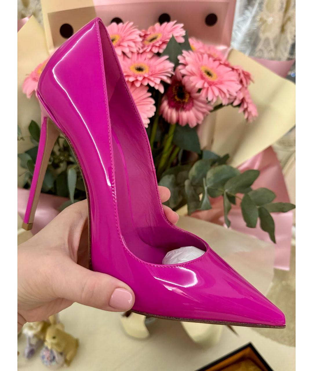 LE SILLA Розовые туфли из лакированной кожи, фото 5