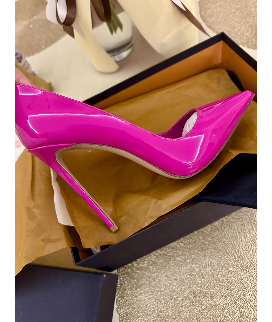 LE SILLA Розовые туфли из лакированной кожи, фото 8