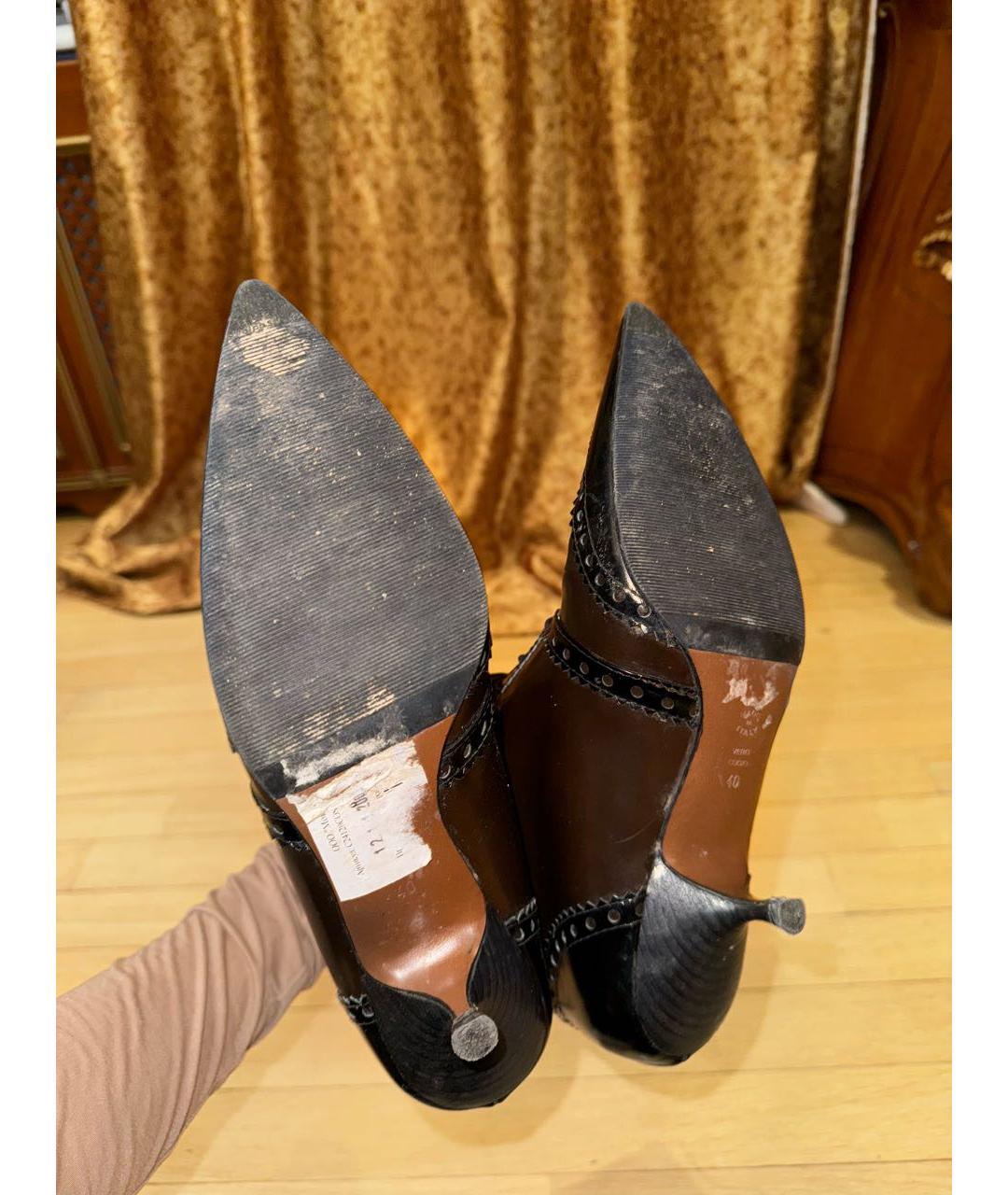 MOSCHINO Коричневые кожаные ботинки, фото 3