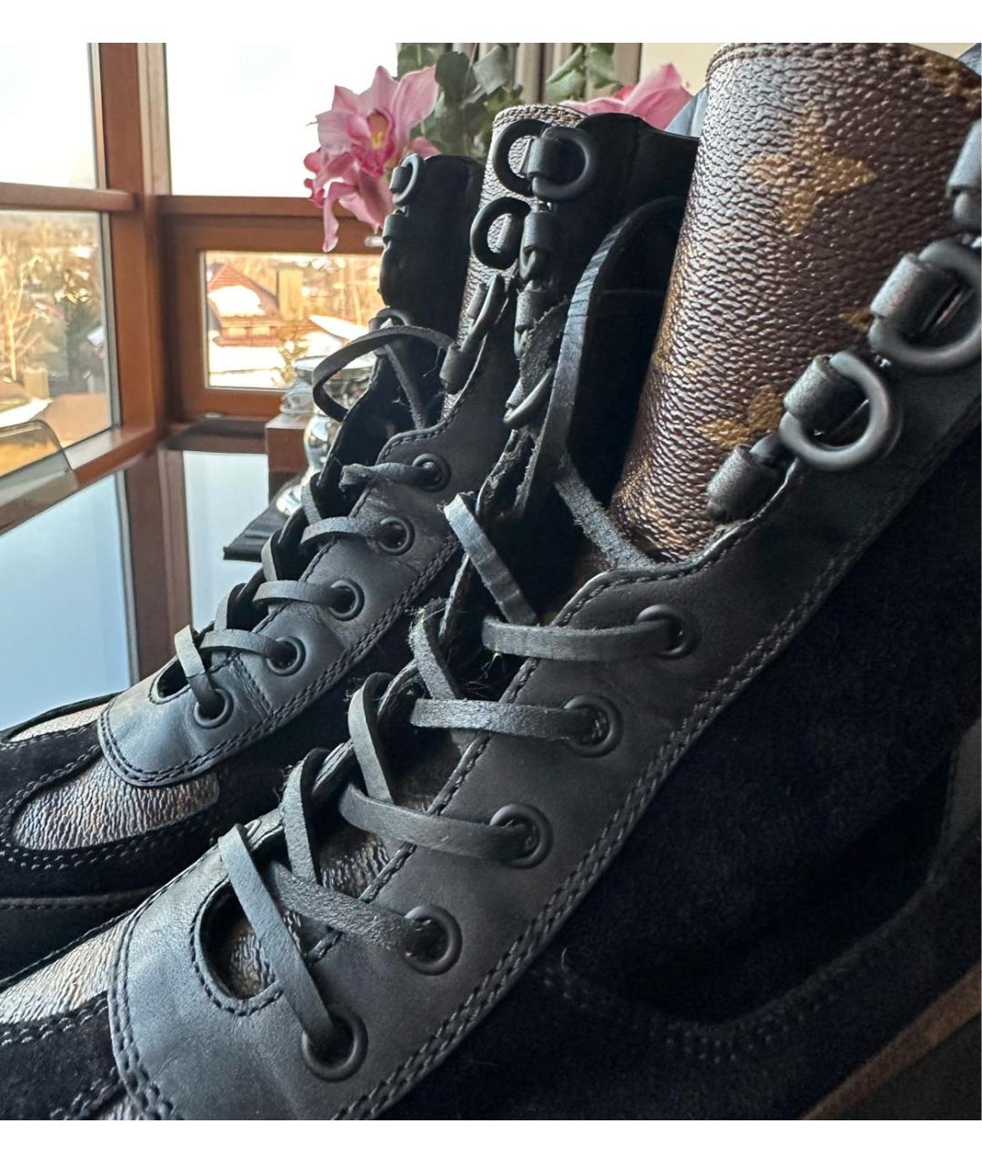 LOUIS VUITTON PRE-OWNED Черные ботинки, фото 5