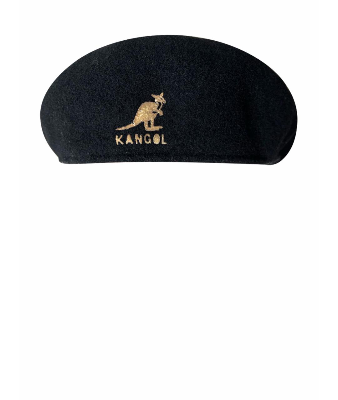 Kangol Черная шерстяная кепка/бейсболка, фото 1