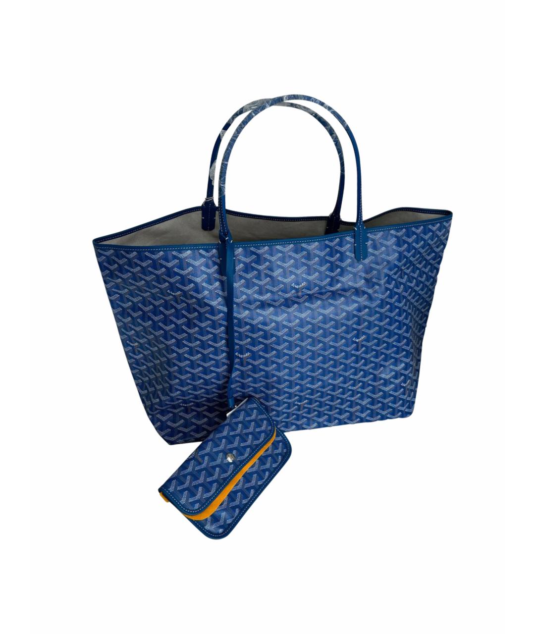 GOYARD Синяя кожаная сумка тоут, фото 1