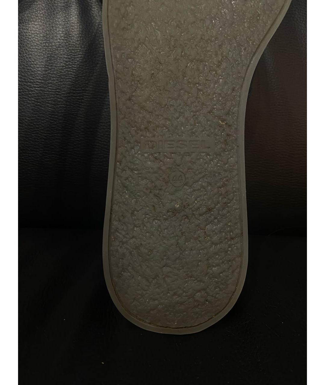 DIESEL Черные низкие ботинки из лакированной кожи, фото 6