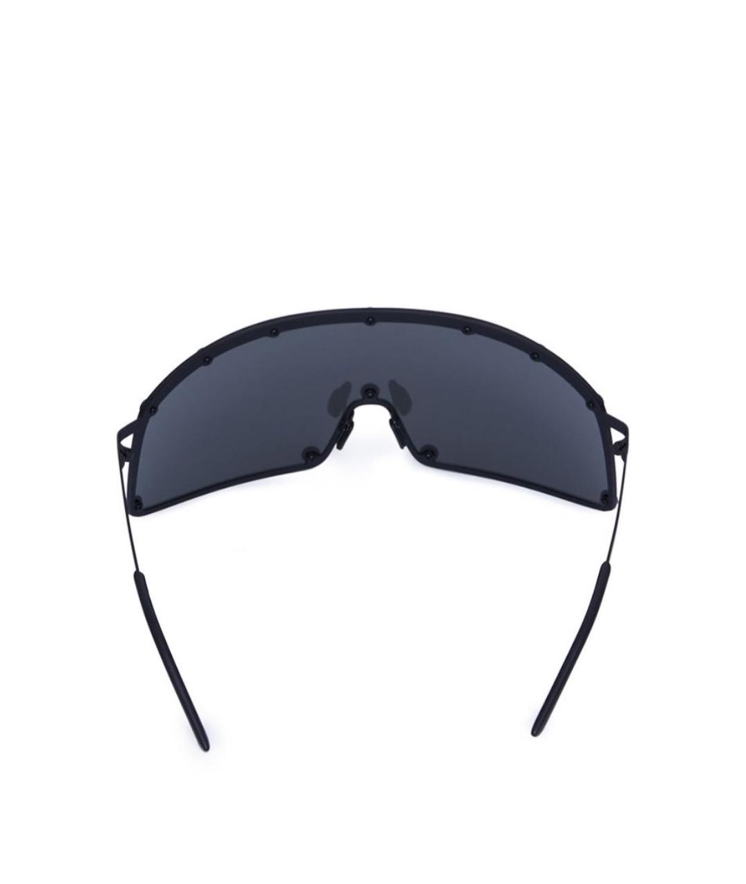 RICK OWENS Черные металлические солнцезащитные очки, фото 4
