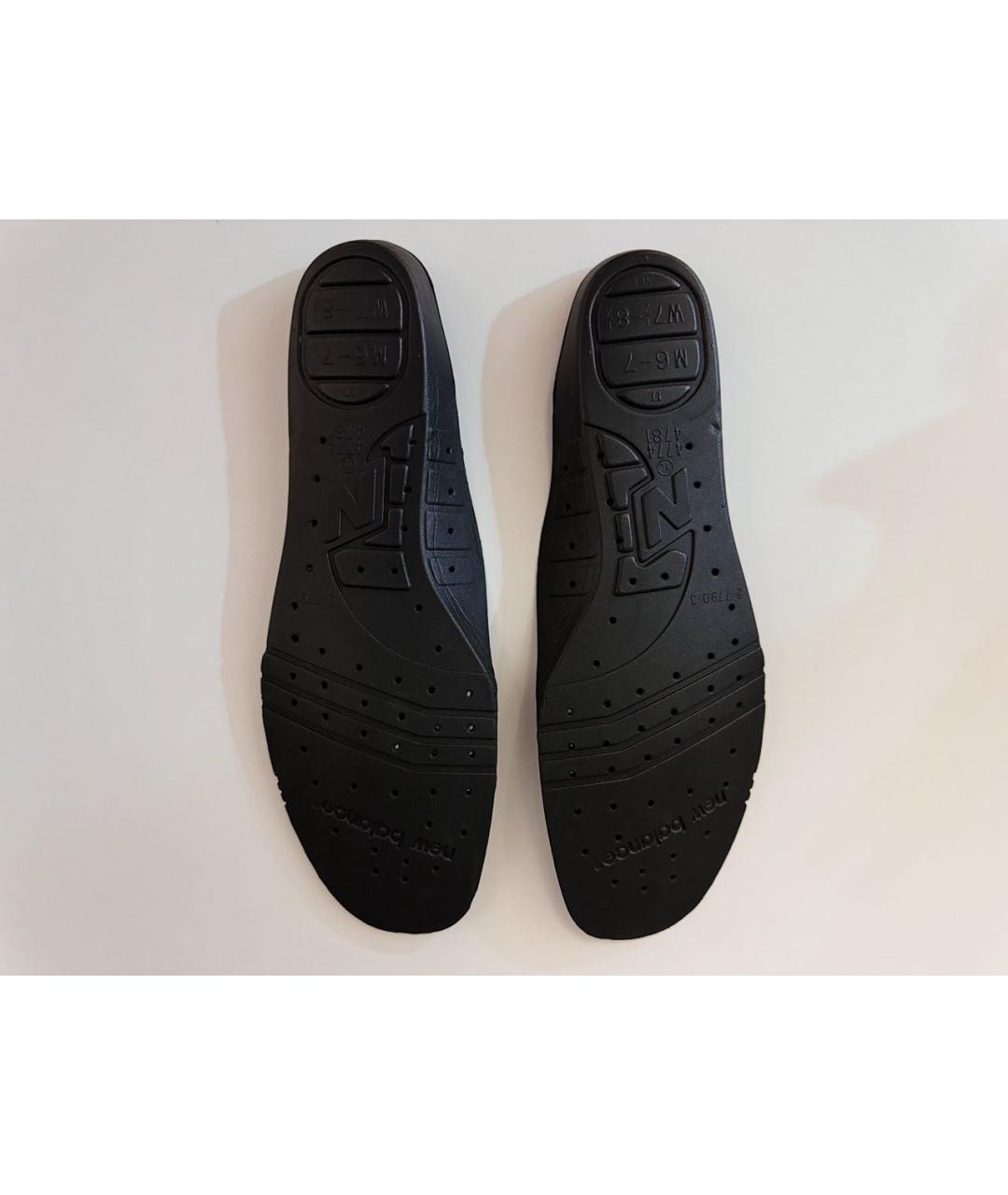 NEW BALANCE Черные нубуковые низкие кроссовки / кеды, фото 7