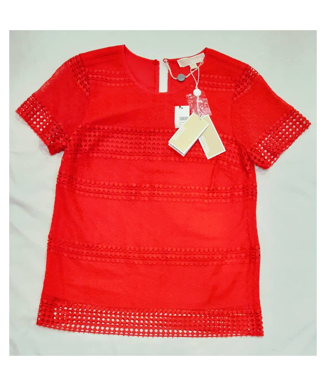 MICHAEL KORS Коралловая полиэстеровая рубашка, фото 5