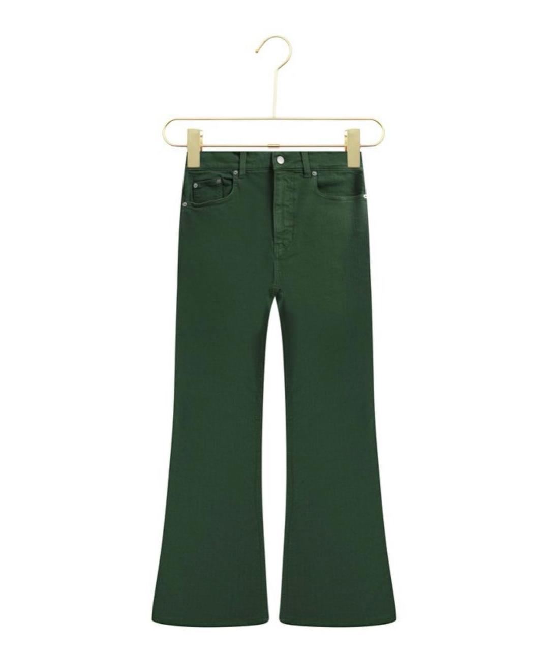 J.W.ANDERSON Зеленые хлопковые джинсы клеш, фото 5