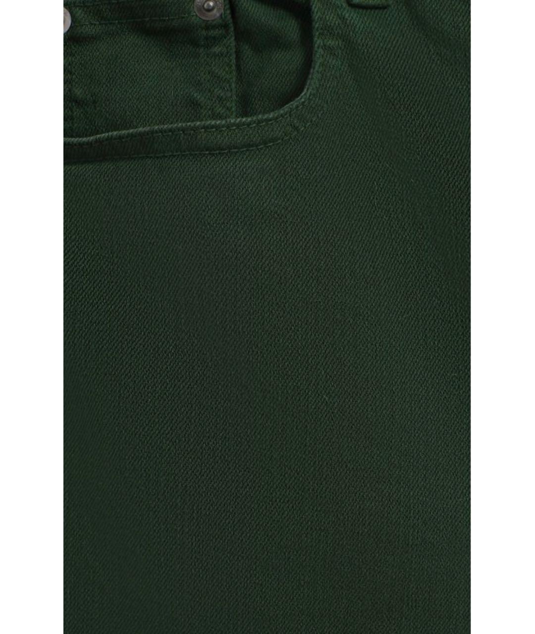 J.W.ANDERSON Зеленые хлопковые джинсы клеш, фото 4