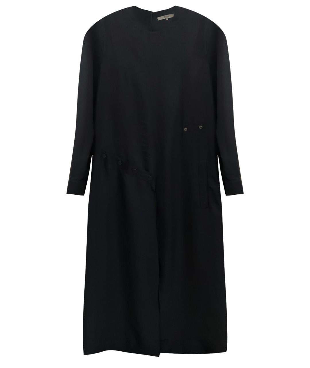 TIBI Черное полиэстеровое повседневное платье, фото 1