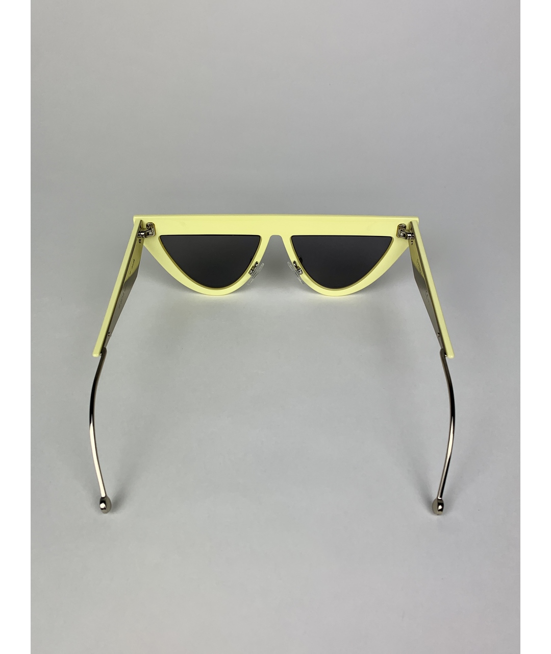 FENDI Желтые пластиковые солнцезащитные очки, фото 5