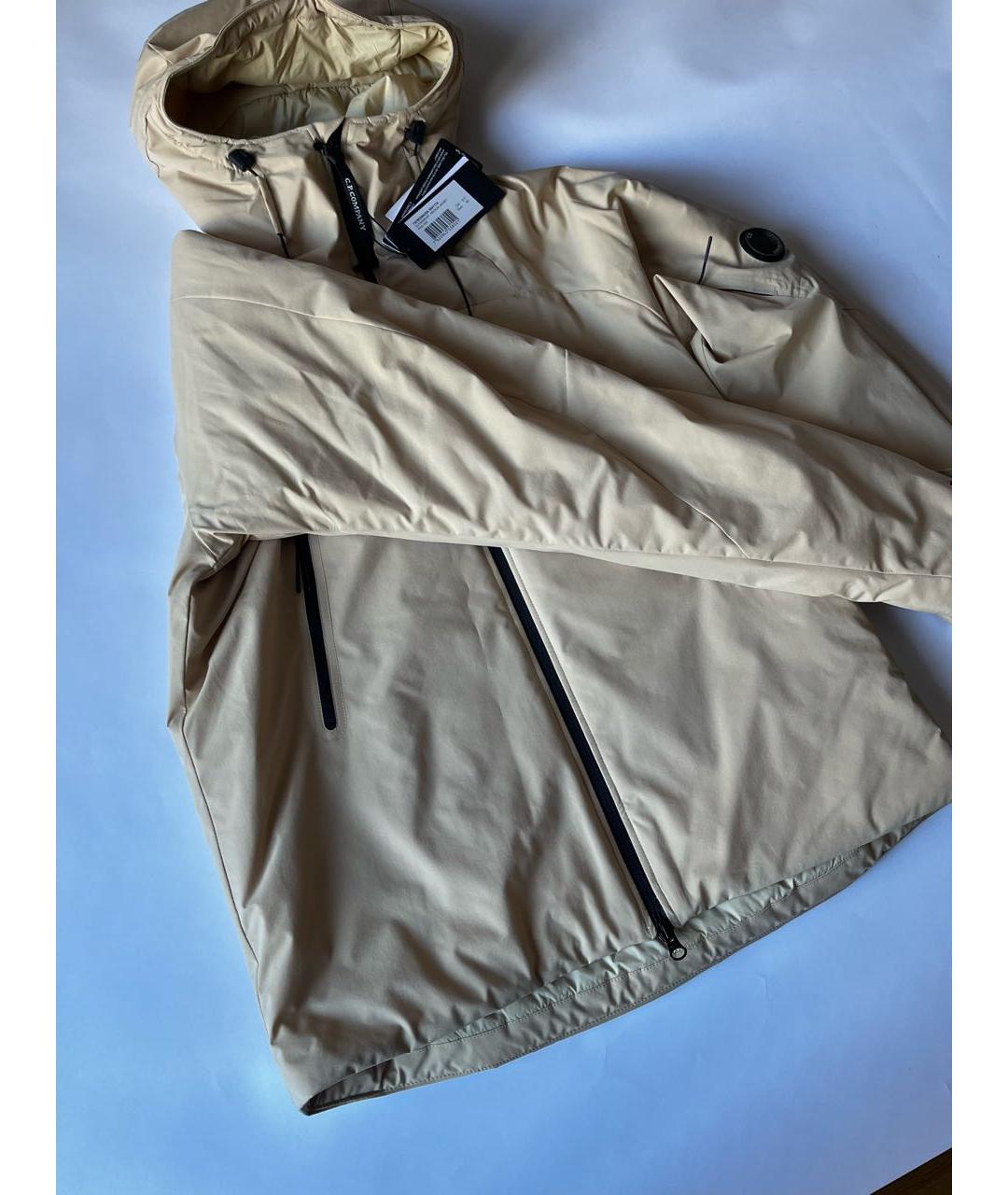 CP COMPANY Бежевая синтетическая куртка, фото 4