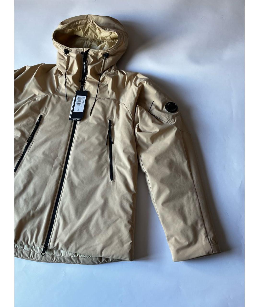 CP COMPANY Бежевая синтетическая куртка, фото 2