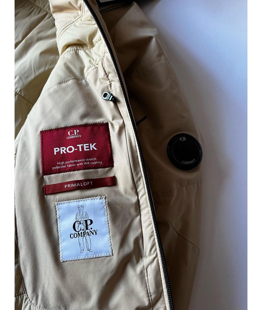 CP COMPANY Бежевая синтетическая куртка, фото 6