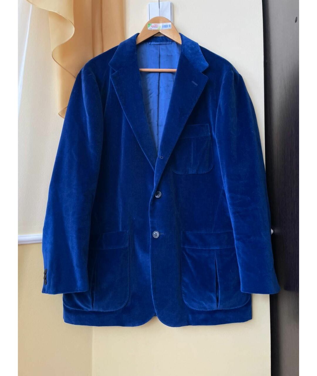 FERU Синий бархатный пиджак, фото 6