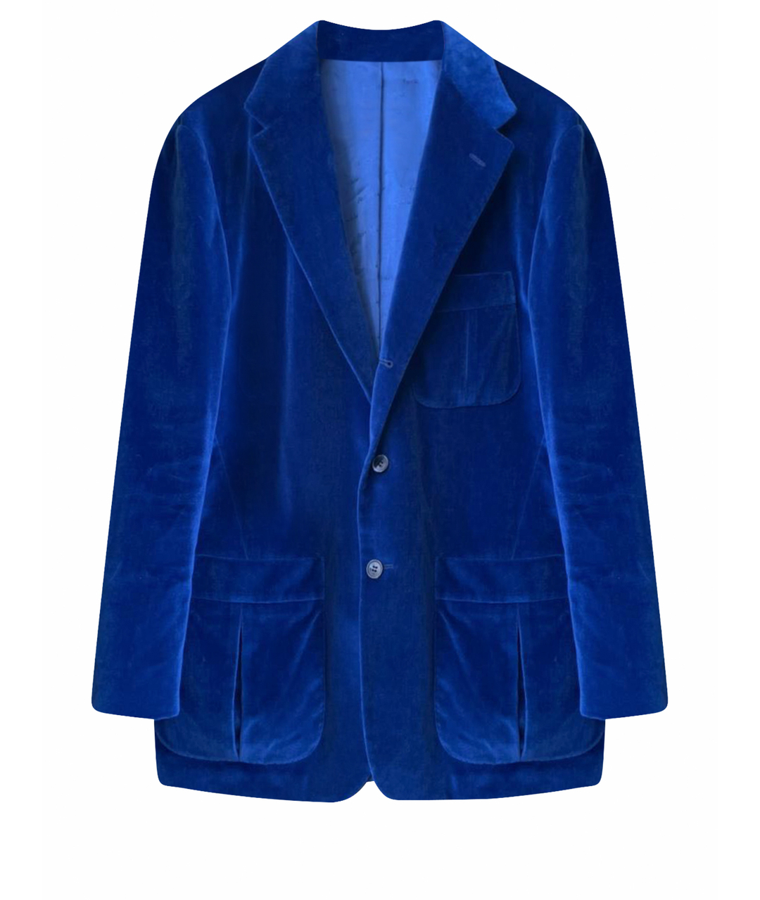 FERU Синий бархатный пиджак, фото 1