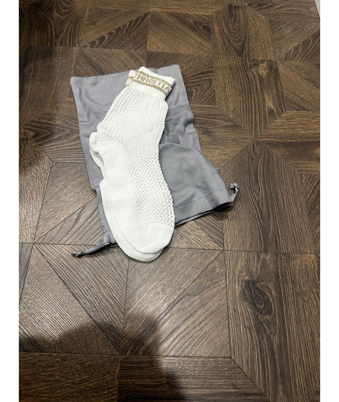 CHRISTIAN DIOR Белые носки, чулки и колготы, фото 3