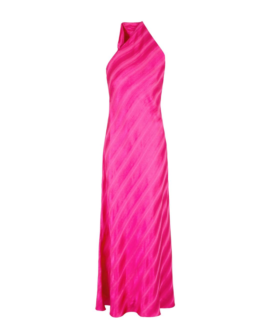 EMPORIO ARMANI Розовое вискозное вечернее платье, фото 1