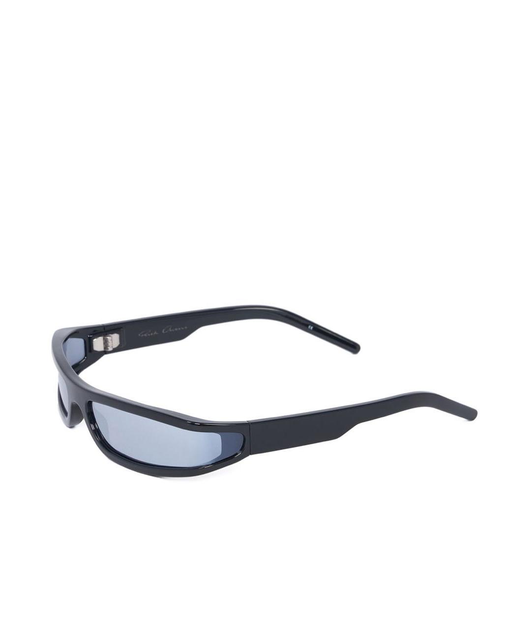 RICK OWENS Черные пластиковые солнцезащитные очки, фото 2