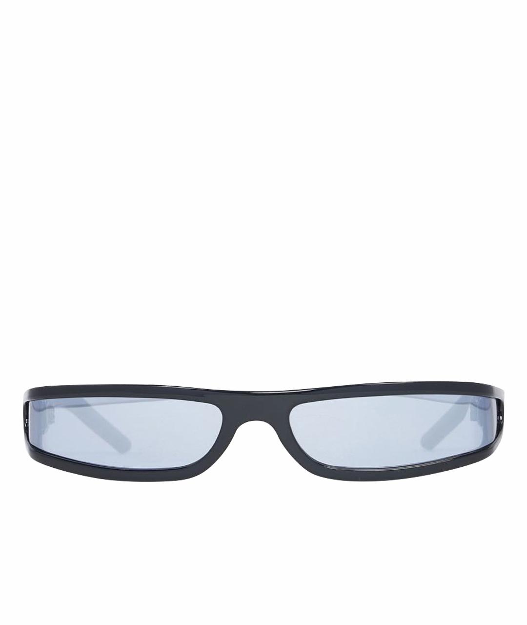 RICK OWENS Черные пластиковые солнцезащитные очки, фото 1